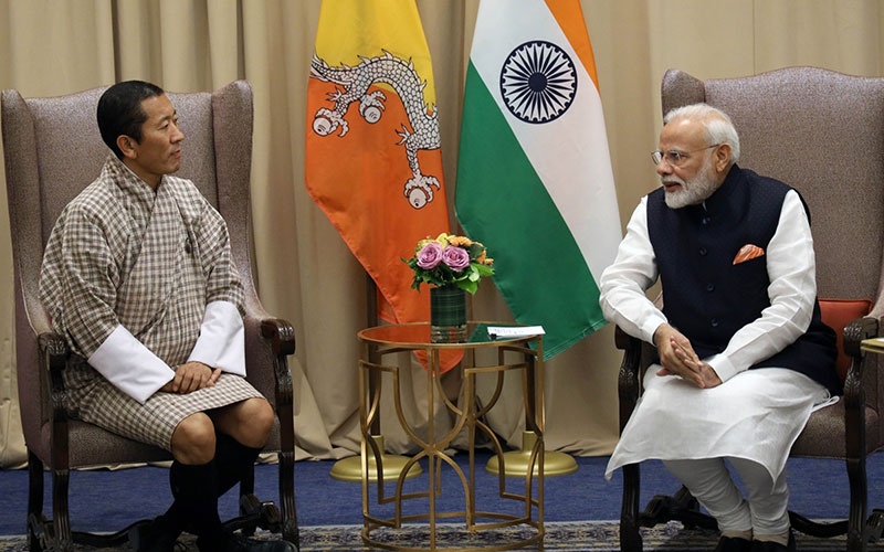 Bhutan PM with Modi | NewsFile Online